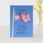 お祝い: 偵察者は…あります カード (黄色い花)