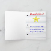 お祝い-児童の等級-プロジェクト カード (内部)