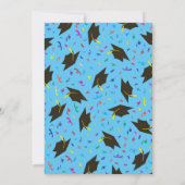 お祝い 卒業パーティー カラフル 招待状 (裏面)