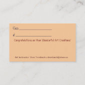 お祝い! 名刺 (裏面)