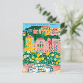 お祝い 幸せ 新しい家 すてきな街 ポストカード (スタンド正面)