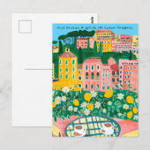 お祝い・幸せ 新しい家 可愛い街 ポストカード (正面/裏面)