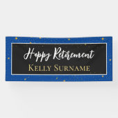 お祝い!幸福な退職バナー 横断幕 (横)