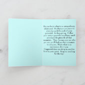 お祝い! … (彼のために) カード (内部)