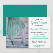 お祝い 成功パーティーイベント招待 招待状 (正面/裏面)