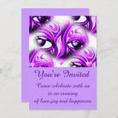 お祝い、招待されました_ 招待状 (正面/裏面)