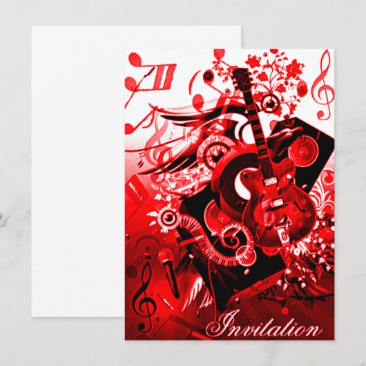 お祝い_ 招待状 (正面/裏面)