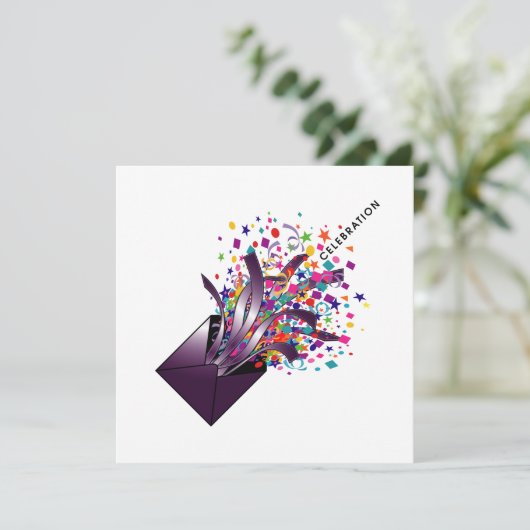 お祝い 招待状 (スタンド正面)