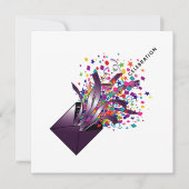 お祝い 招待状 (正面)