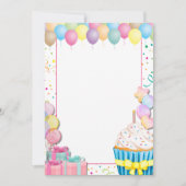 お祝い 招待状 (正面)