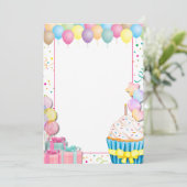 お祝い 招待状 (スタンド正面)