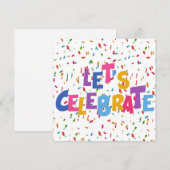 お祝い 招待状 (正面/裏面)