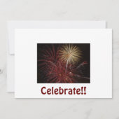 お祝い 招待状 (正面)