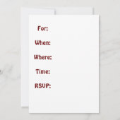 お祝い 招待状 (裏面)