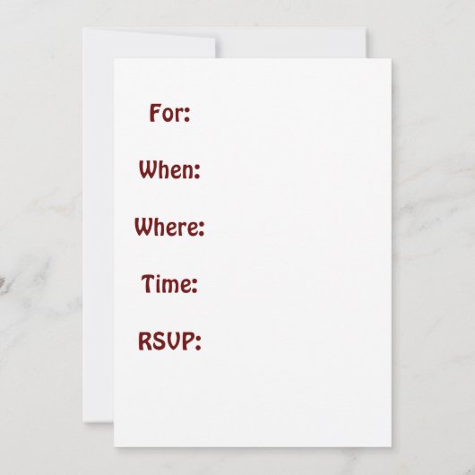 お祝い 招待状 (裏面)