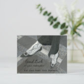 お祝い 新しい仕事のポストカード ポストカード (スタンド正面)