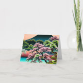 お祝い 桜の花束 すべてのシーン サンキューカード (正面)