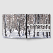 お祝い《植物》アスペン積雪記念碑カスタム ゲストブック (全面)