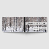お祝い《植物》アスペン積雪記念碑カスタム ゲストブック (全面)