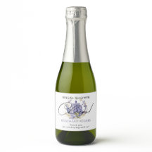 お祝い 水彩 紫のポット ブライダルシャワー