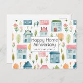 お祝い！特別な家の記念日 不動産 ポストカード (正面/裏面)