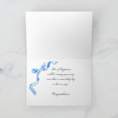 お祝い – 男の赤ちゃん カード (内部)