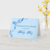 お祝い – 男の赤ちゃん カード (黄色い花)