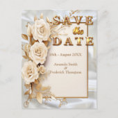 お祝い(白い花絹のまわりに) 案内ポストカード (正面)