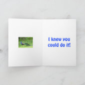 お祝い、"私をPeacocとして誇りを持ったにさせました カード (内部)