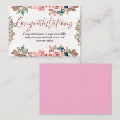 お祝い・記念日の招待状 ノートカード (正面/裏面)