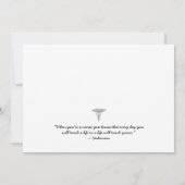 お祝い/赤をピンで止めるナースの写真の卒業 招待状 (裏面)