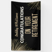 お祝い!退職カスタムパーティー 横断幕 (縦)