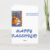 お祝い – 過ぎ越しのグリーティングカード カード (裏面)