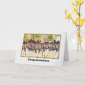 お祝い、陸軍士官学校からの卒業 カード (黄色い花)