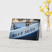 お祝い-青空 カード (黄色い花)