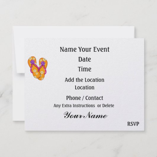 お祝い- SRF 招待状 (裏面)