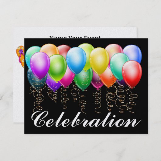 お祝い- SRF 招待状 (正面/裏面)