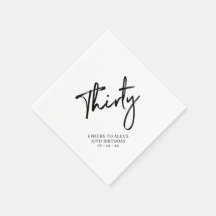 お祝い Thirty | 現代的な大人の 30歳の誕生日パーティー