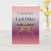 お祝互い カード (黄色い花)