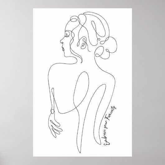 お祝前の女性 – 女性らしさを受け入れる ポスター (正面)