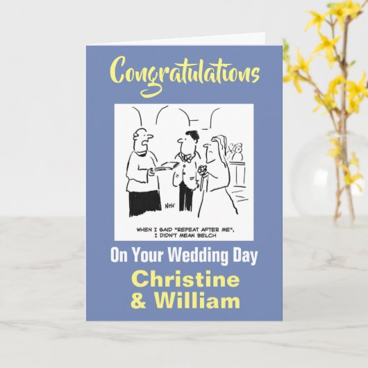 お祝結婚い カード (黄色い花)