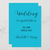 お祝結婚い 招待状 (正面/裏面)