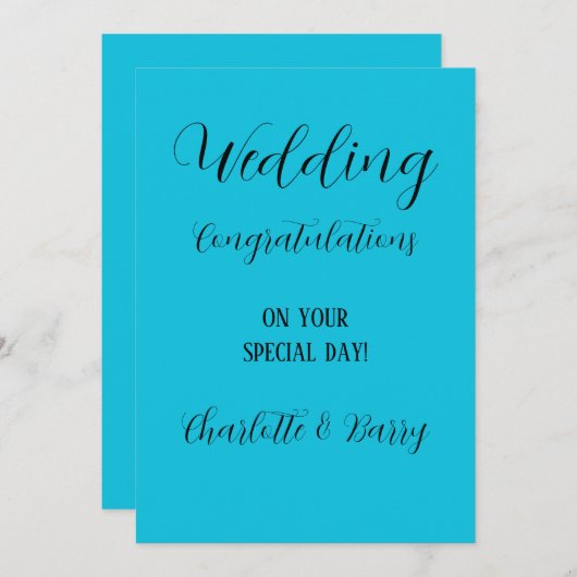 お祝結婚い 招待状 (正面/裏面)