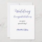 お祝結婚い 招待状 (正面)