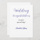 お祝結婚い 招待状 (正面/裏面)