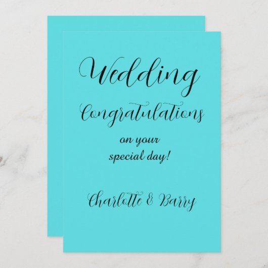 お祝結婚い 招待状 (正面/裏面)