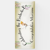 お祝花嫁がシャワー/パーティー 横断幕 (縦)