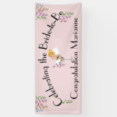 お祝花嫁がシャワー/パーティー 横断幕 (縦)