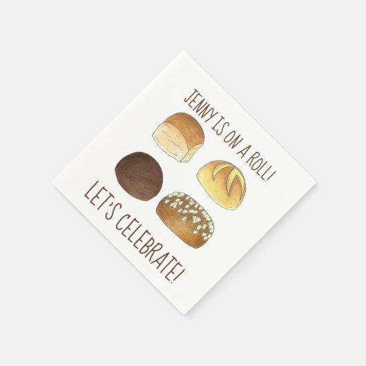 お祝転がいのパーティーに祝ついて スタンダードカクテルナプキン (角)