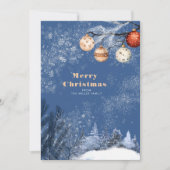 お祭りな冬 | 雪のクリスマス シーズンカード (正面)
